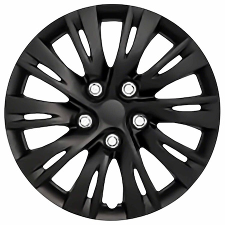 Coast2Coast 15", 10 Split Spoke, Gloss Black, Plastic, Set Of 4 IWC103715BLK